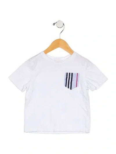 Pre-owned Burberry Babies' White And Multicolor Patterned T-shirt
