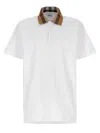 Burberry Men Short Sleeves Polo Cody In White