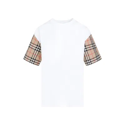 Burberry Carrick Cotton T-shirt For Women In White