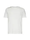 Burberry T-shirt With Check Details In Ivory