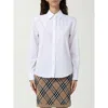 Burberry White Cotton Dress Shirt
