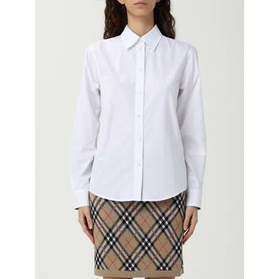 Burberry White Cotton Dress Shirt