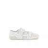 Burberry White Tela Sneaker With Outer Structure In Rubber  In White