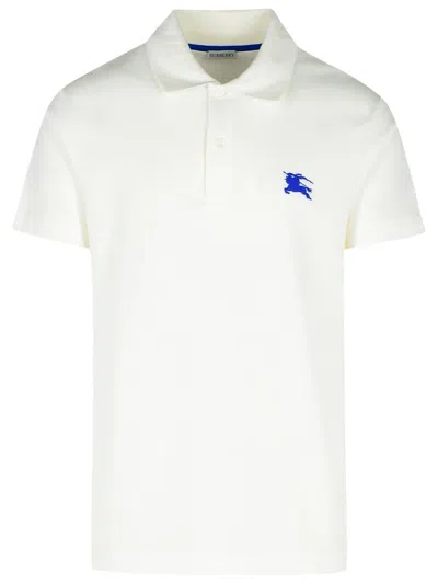 BURBERRY BURBERRY WHITE COTTON POLO SHIRT