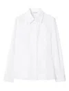 Burberry Eliza Cotton Shirt With Drop Waist Clothing In White