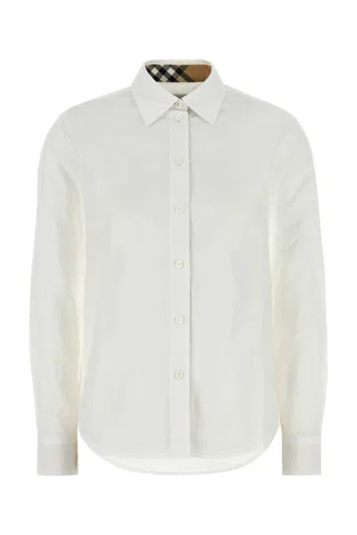 Burberry White Cotton Shirt