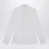 Burberry White Cotton Slimfit Shirt In White