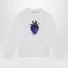 Burberry Strawberry-print Cotton Sweatshirt In White