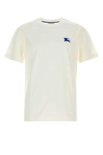 BURBERRY BURBERRY WHITE COTTON T SHIRT