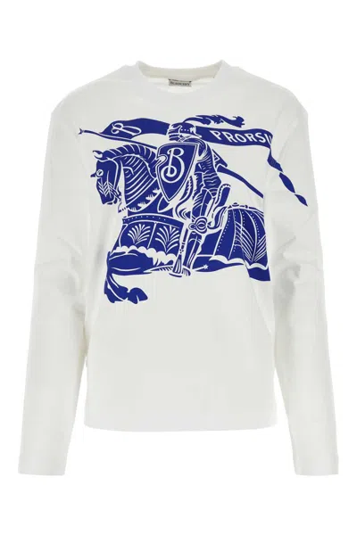 BURBERRY WHITE COTTON T-SHIRT