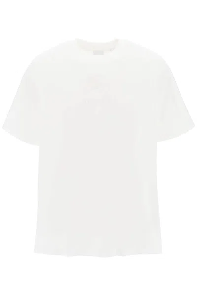 BURBERRY BURBERRY WHITE COTTON T-SHIRT