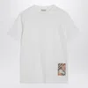Burberry Cotton Check Label T-shirt In White