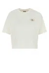 Burberry Crew Neck Cotton T-shirt With Short Sleeves In White