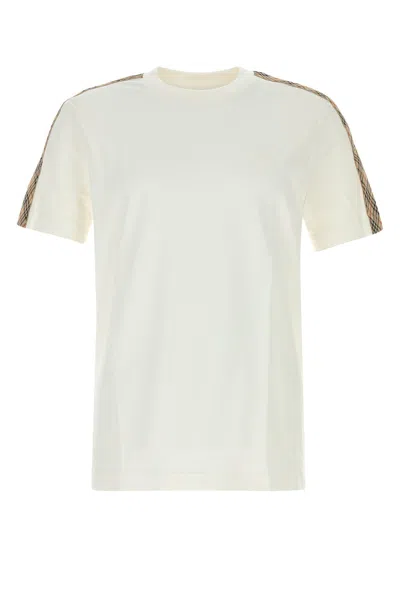 BURBERRY BURBERRY WHITE COTTON T-SHIRT