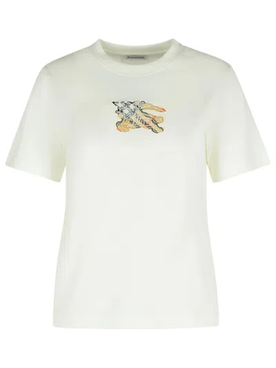 Burberry White Cotton T-shirt