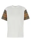 Burberry White Cotton T Shirt In White