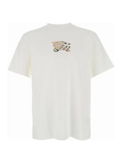 Burberry White Cotton T-shirt