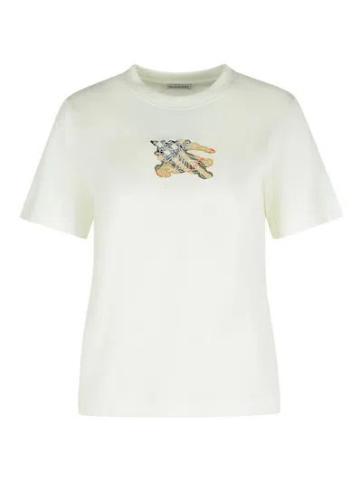 Burberry White Cotton T-shirt