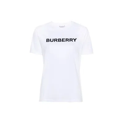 Burberry Cotton Logo T-shirt Women In White