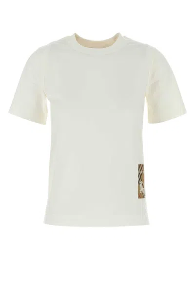 Burberry White Cotton T-shirt