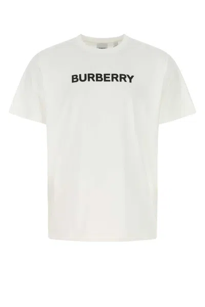 BURBERRY WHITE COTTON T-SHIRT