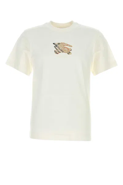 BURBERRY WHITE COTTON T-SHIRT