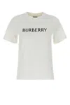 Burberry Logo-print Cotton T-shirt In Neutral