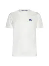 Burberry Mens Salt Ekd-embroidered Short-sleeve Cotton-jersey T-shirt In Salt