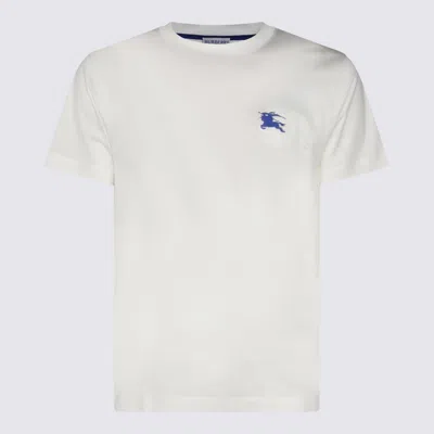 BURBERRY WHITE COTTON T-SHIRT