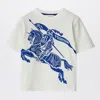 Burberry Mens Brand-print Crew-neck Relaxed-fit Cotton-jersey T-shirt Plaster