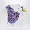 Burberry White Cotton T-shirt With Print In White