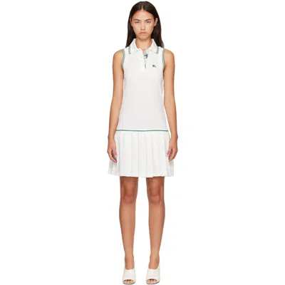 Burberry White Cotton Tennis Minidress