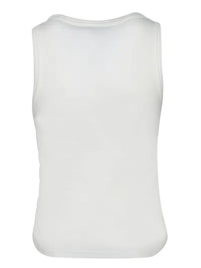 Burberry White Cotton Top