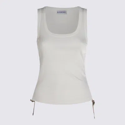 BURBERRY BURBERRY WHITE COTTON TOP