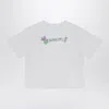 Burberry White Crew-neck T-shirt With Logo
