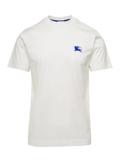 BURBERRY WHITE CREWNECK T-SHIRT