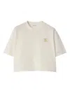 Burberry Crew Neck Cotton T-shirt With Short Sleeves