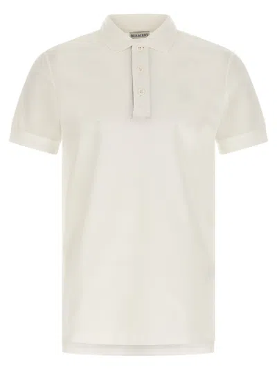 Burberry Piquet Cotton Polo Shirt In Yellow