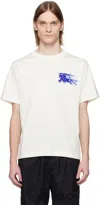 Burberry Ekd Cotton T-shirt In Chalk