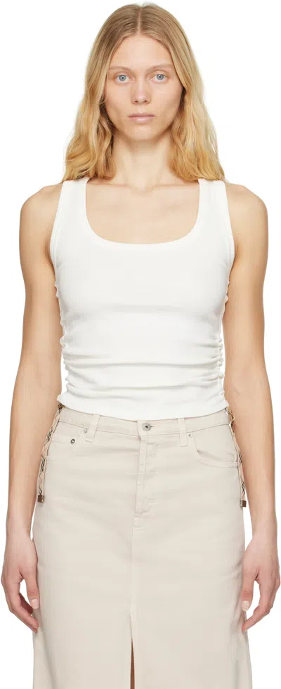 Burberry Cotton Festival Tank Top In White