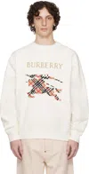 Burberry Crewneck Cotton Sweatshirt With Cross Stitch Ekd