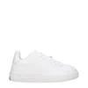Burberry White Leather Low Top Sneakers