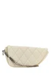 Burberry White Leather Shield Lock Shoulder Bag In White