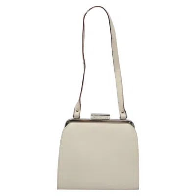 Pre-owned Burberry White Leather Shoulder Bag ()