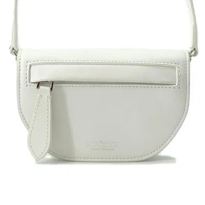 Pre-owned Burberry White Leather Shoulder Bag ()