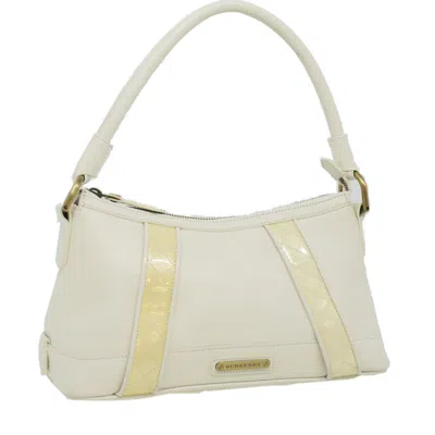 Pre-owned Burberry White Leather Shoulder Bag ()