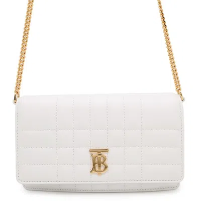 Pre-owned Burberry White Leather Shoulder Bag ()