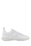 Burberry Leather Matrix Sneakers In Opticalwhite