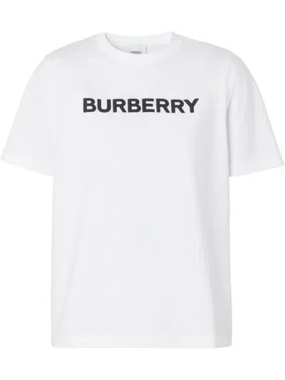 BURBERRY WHITE LOGO-PRINT T-SHIRT