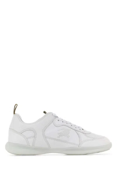 BURBERRY WHITE LOGO SNEAKERS